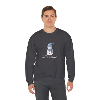 Let It Snow Sweatshirt – Cozy Winter Snowman Crewneck | Soft Cotton-Poly Winter Sweater