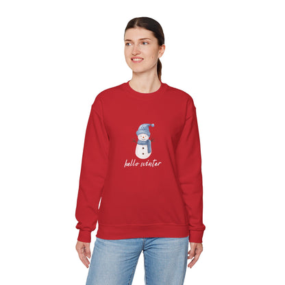 Let It Snow Sweatshirt – Cozy Winter Snowman Crewneck | Soft Cotton-Poly Winter Sweater
