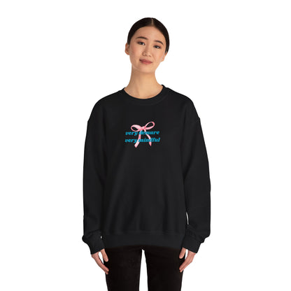 Very Demure, Very Mindful Print Sweatshirt – Cozy & Chic - Wolf Aura Co