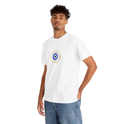Evil Eye Graphic Tee – Unisex Casual Cotton T-Shirt | Protect Your Energy Shirt, Positive Vibes Apparel, Spiritual Gift - Wolf Aura Co