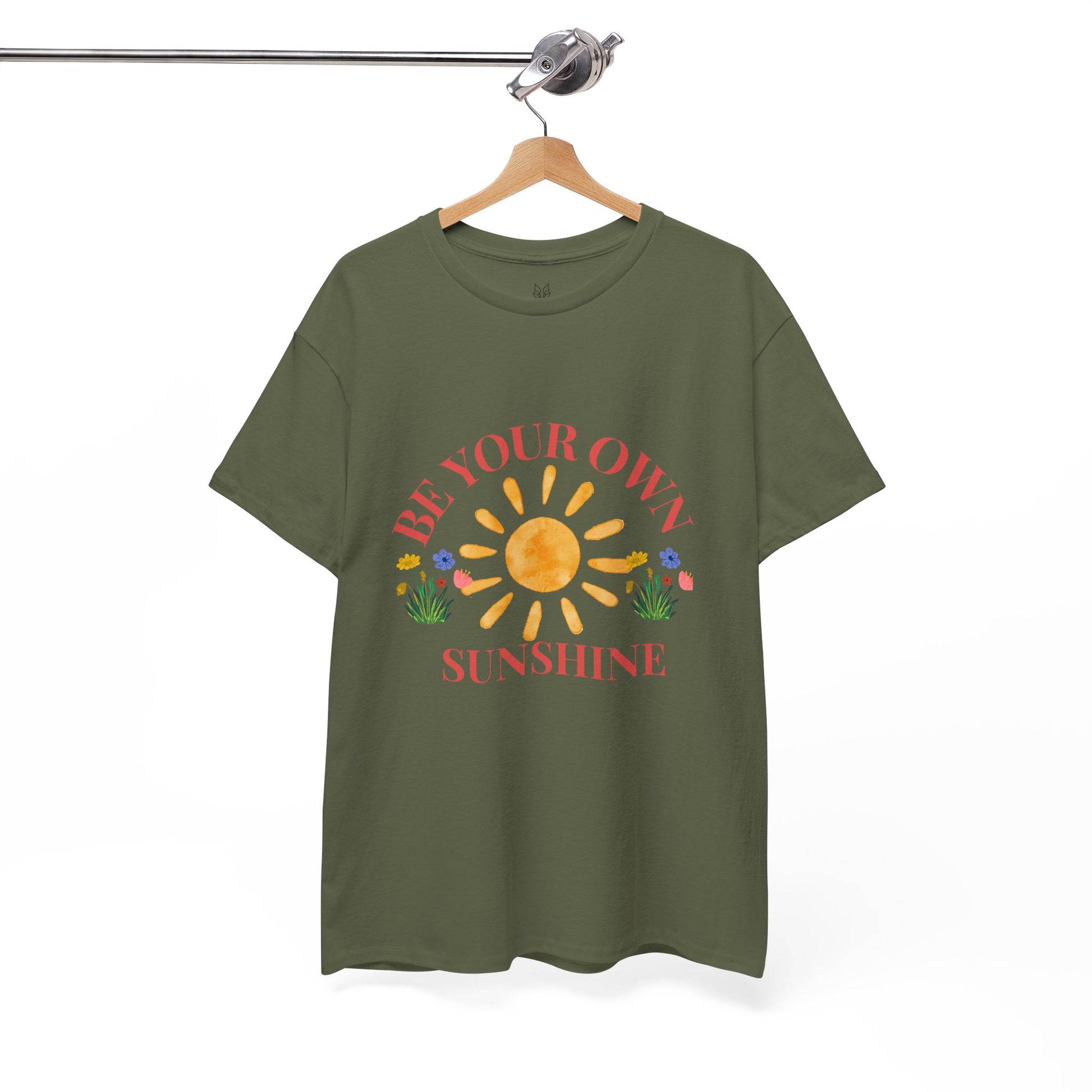 Be Your Own Sunshine Cotton T-Shirt – Positive Graphic Tee, Everyday Casual Wear, Uplifting Gift - Wolf Aura Co