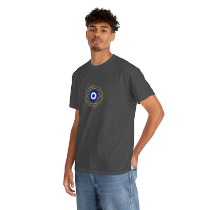 Evil Eye Graphic Tee – Unisex Casual Cotton T-Shirt | Protect Your Energy Shirt, Positive Vibes Apparel, Spiritual Gift - Wolf Aura Co