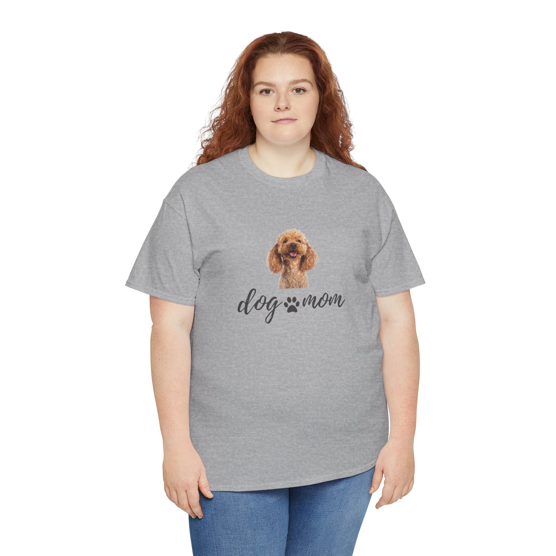 Dog Print Cotton T-Shirt – Cute Casual Tee for Dog Moms | Gift for Dog Lovers, Everyday Comfort, Pet Parent Apparel - Wolf Aura Co