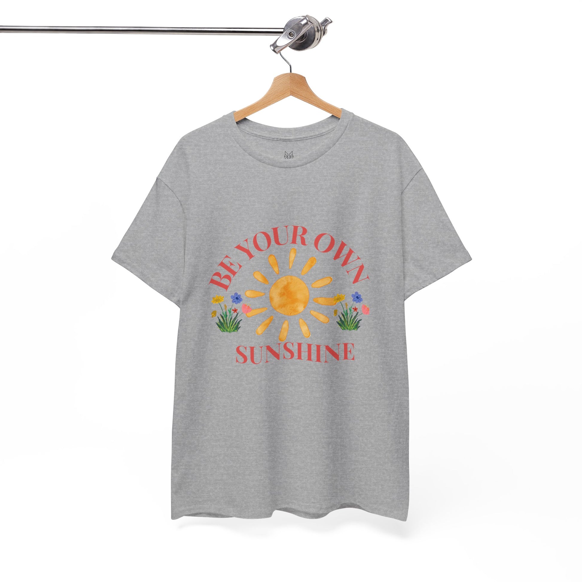 Be Your Own Sunshine Cotton T-Shirt – Positive Graphic Tee, Everyday Casual Wear, Uplifting Gift - Wolf Aura Co