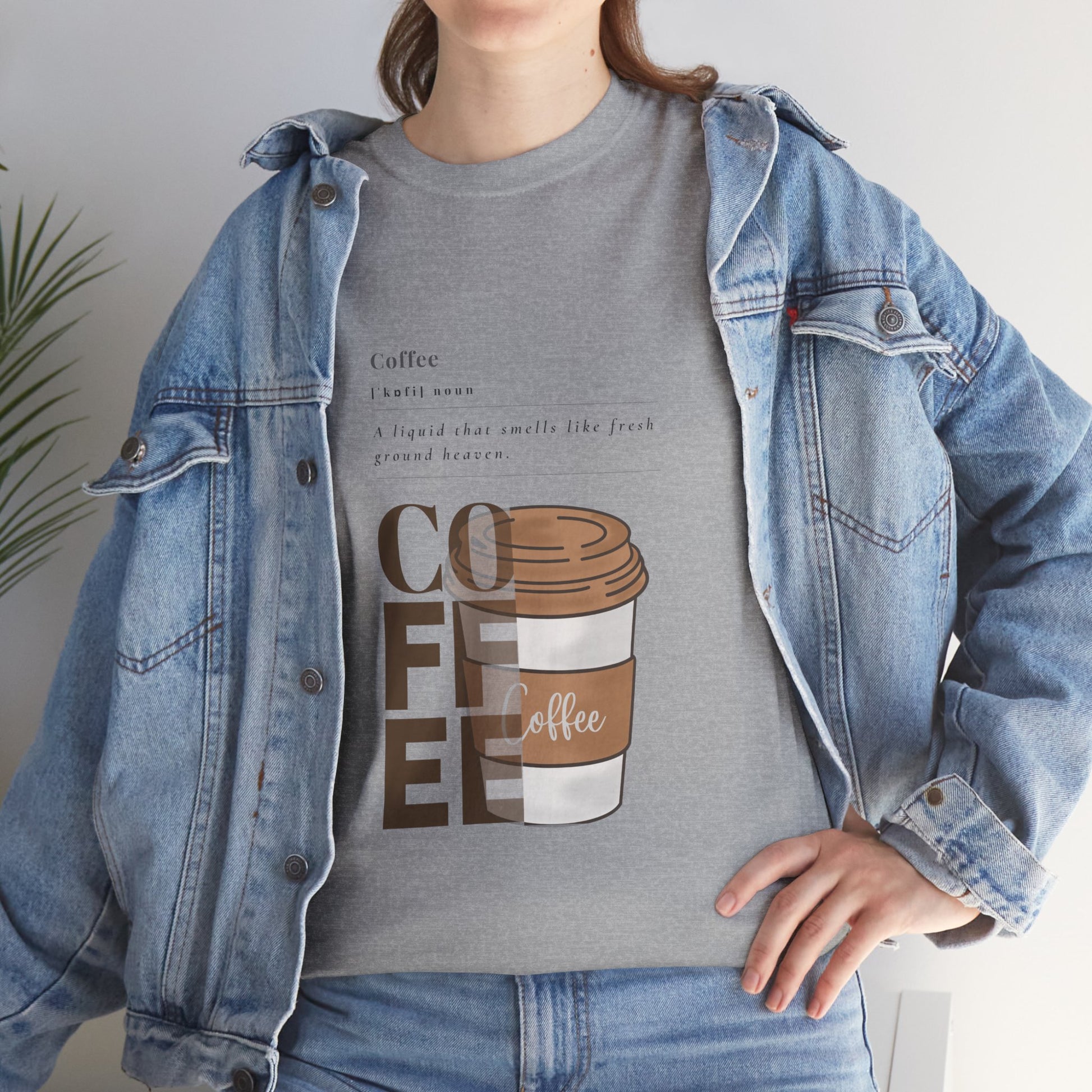 Fresh Brew Vibes Cotton T-Shirt – Casual Coffee Lovers Graphic Tee, Everyday Comfort, Barista Gift - Wolf Aura Co