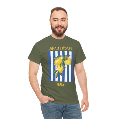 Unisex Amalfi Coast T-Shirt – Casual Coastal Graphic Tee - Wolf Aura Co