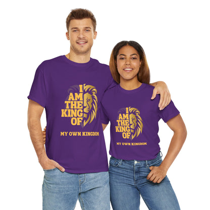 Lion Print Cotton T-Shirt – Fierce Graphic Tee, Casual Everyday Wear, Animal Lover Gift - Wolf Aura Co
