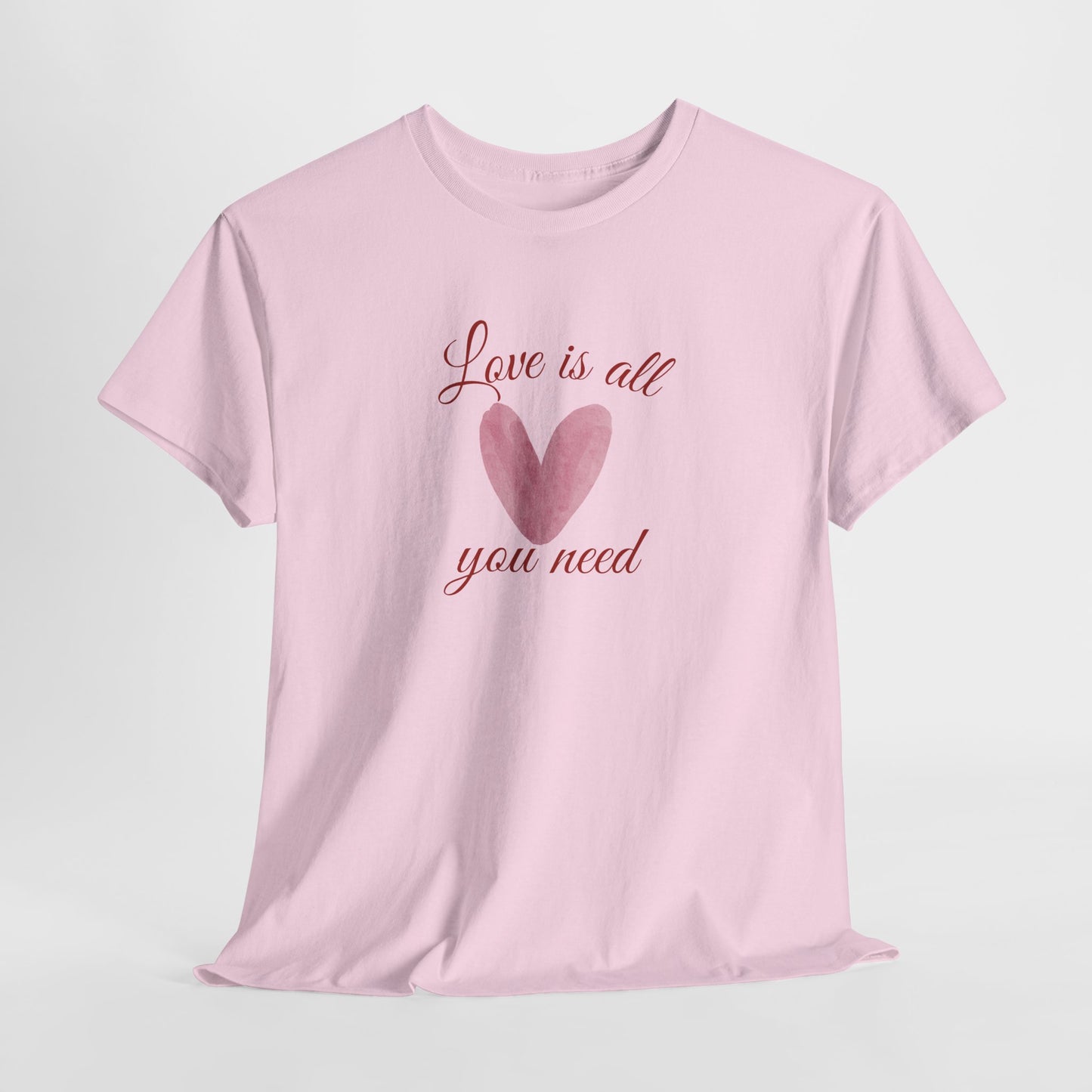 Love Is All You Need Heart Tee — Romantic Valentine’s Day T-Shirt