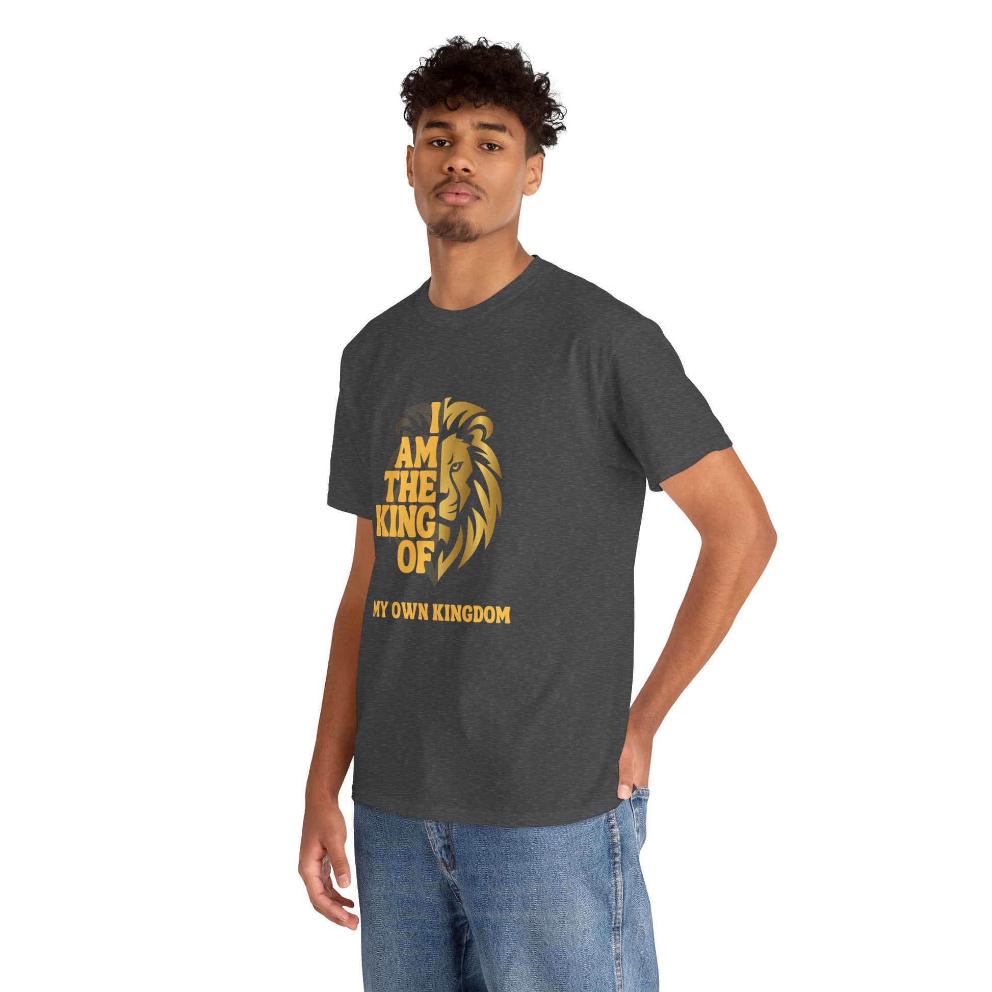 Lion Print Cotton T-Shirt – Fierce Graphic Tee, Casual Everyday Wear, Animal Lover Gift - Wolf Aura Co