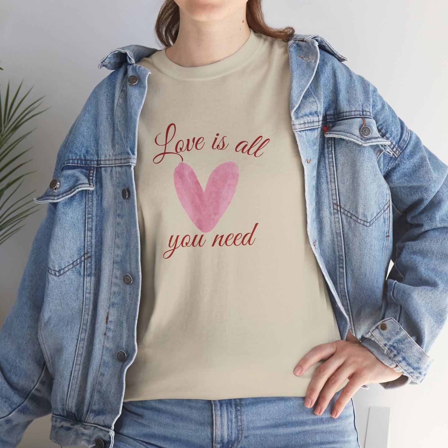 Love Is All You Need Heart Tee — Romantic Valentine’s Day T-Shirt