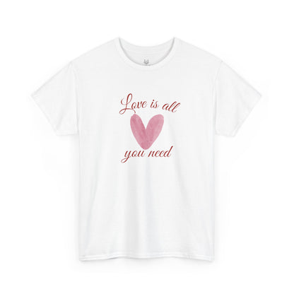 Love Is All You Need Heart Tee — Romantic Valentine’s Day T-Shirt