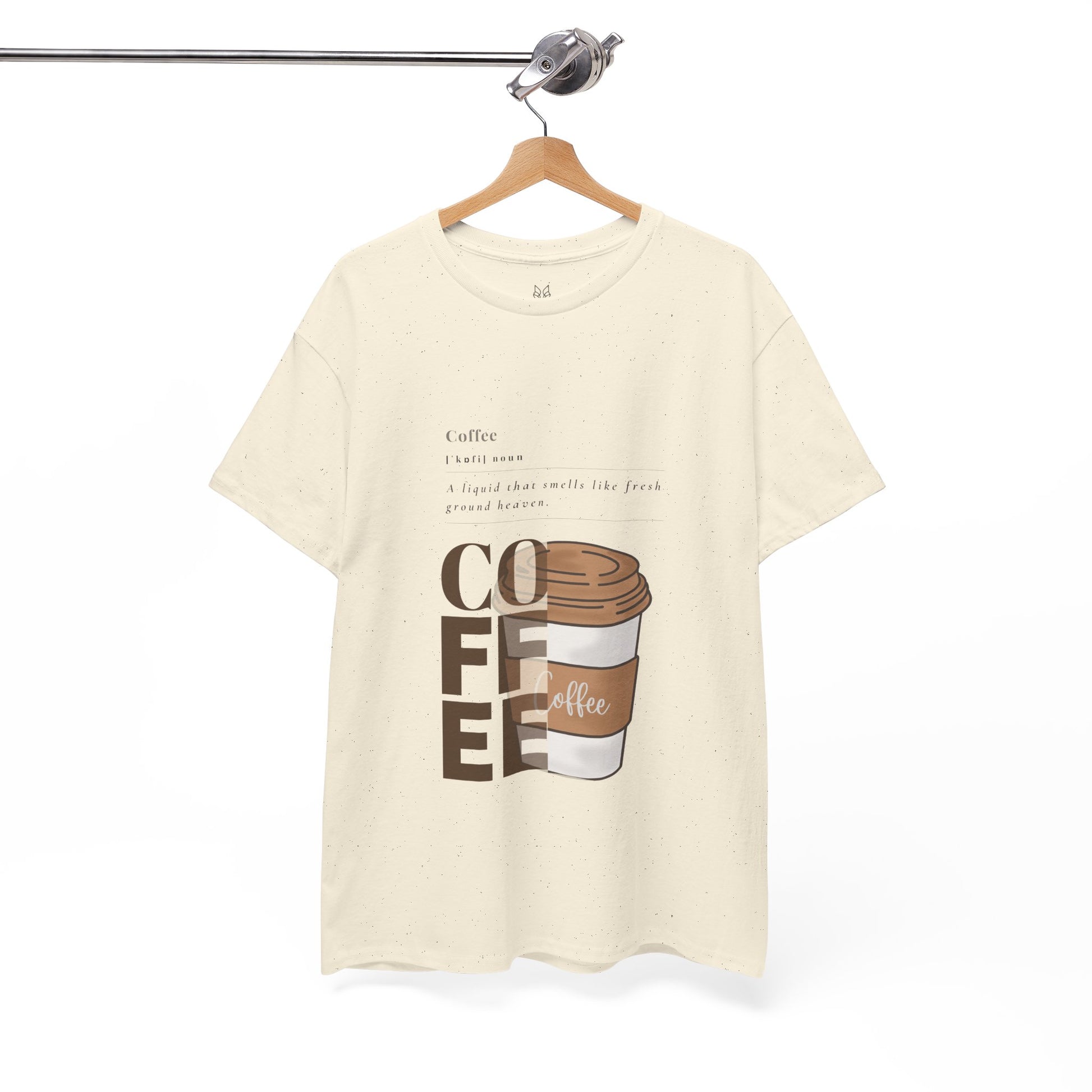 Fresh Brew Vibes Cotton T-Shirt – Casual Coffee Lovers Graphic Tee, Everyday Comfort, Barista Gift - Wolf Aura Co