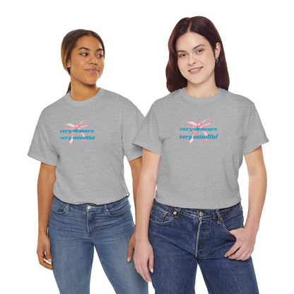Very Demure, Very Mindful Print Tee – Cozy & Stylish - Wolf Aura Co