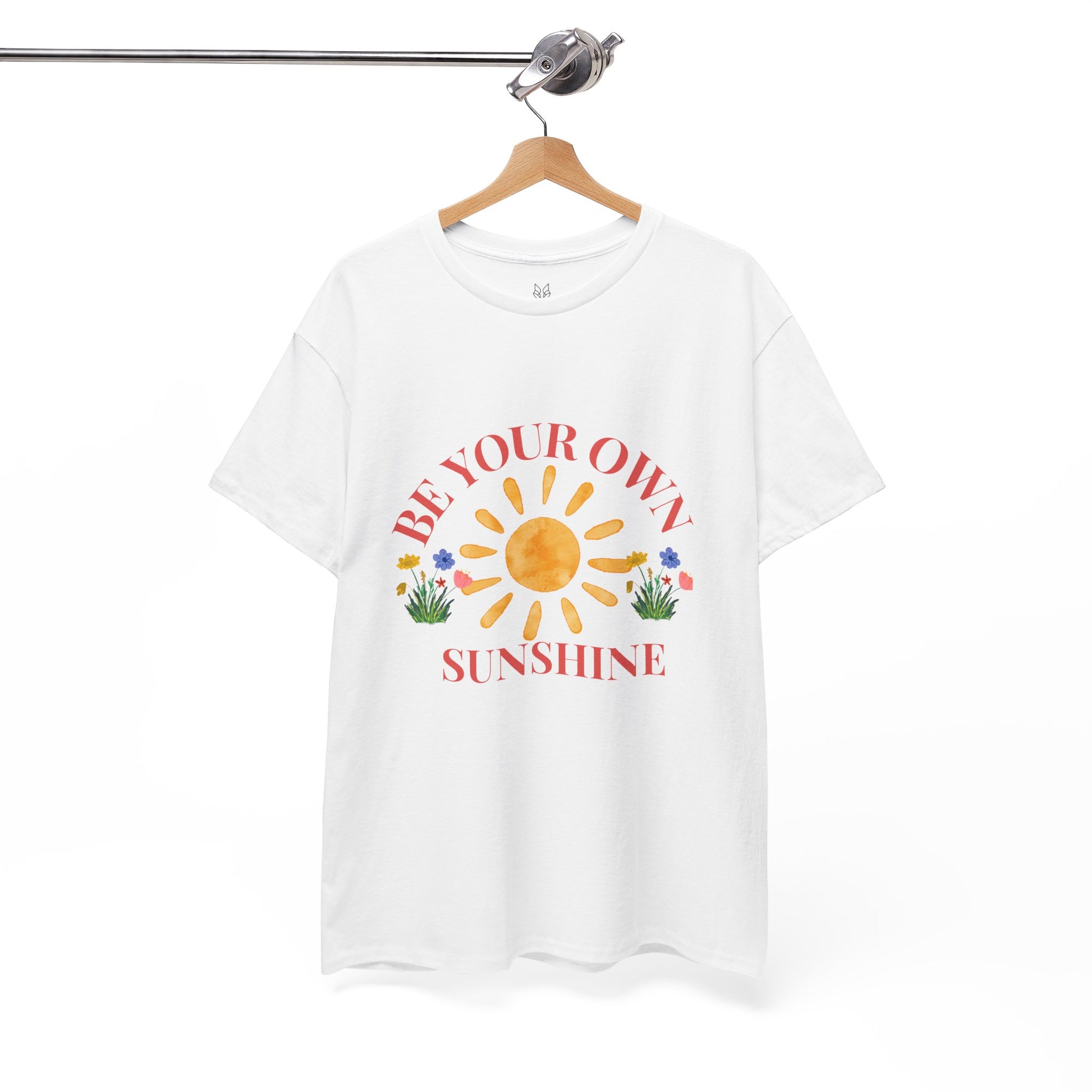 Be Your Own Sunshine Cotton T-Shirt – Positive Graphic Tee, Everyday Casual Wear, Uplifting Gift - Wolf Aura Co