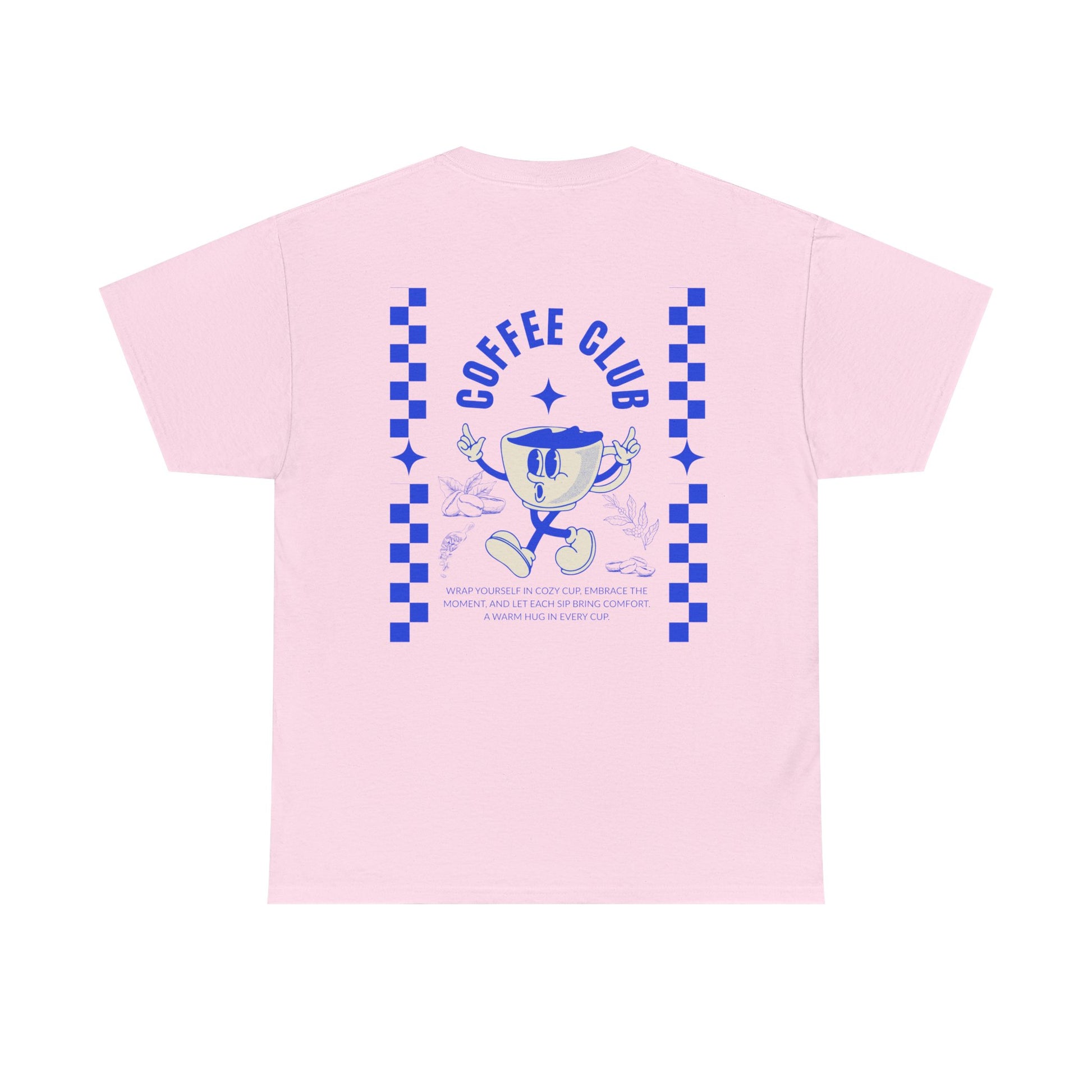 Coffee Club Cotton T-Shirt – Casual Graphic Tee, Coffee Lover Gift, Everyday Comfort - Wolf Aura Co