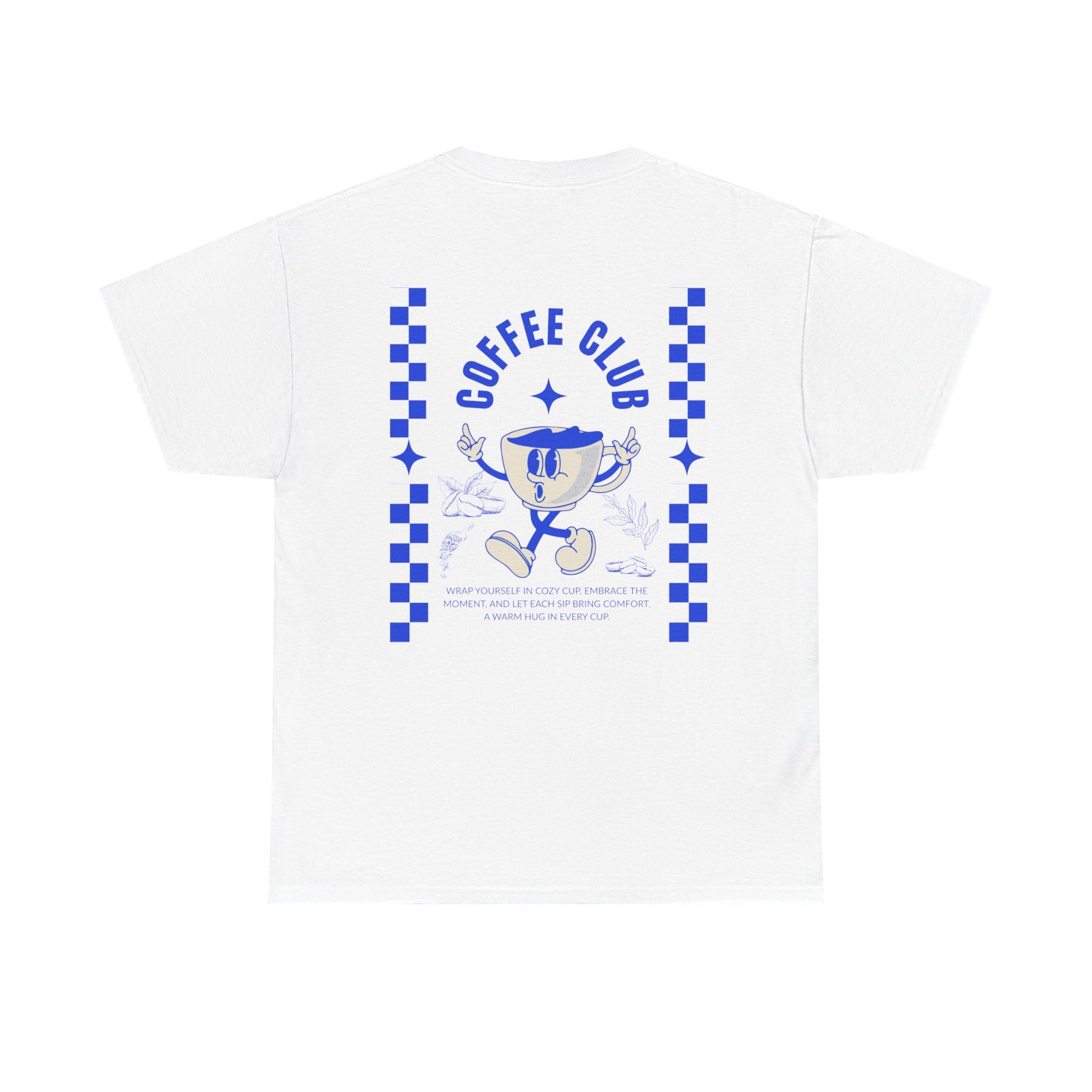 Coffee Club Cotton T-Shirt – Casual Graphic Tee, Coffee Lover Gift, Everyday Comfort - Wolf Aura Co
