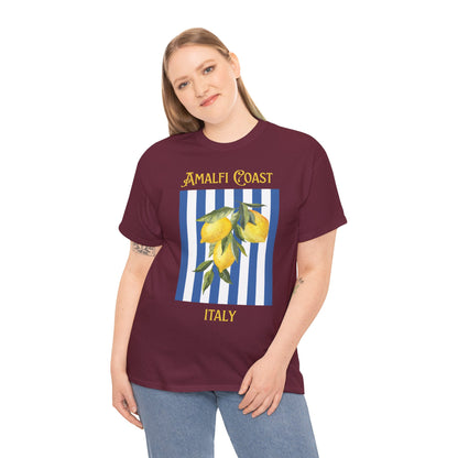 Unisex Amalfi Coast T-Shirt – Casual Coastal Graphic Tee - Wolf Aura Co