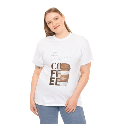 Fresh Brew Vibes Cotton T-Shirt – Casual Coffee Lovers Graphic Tee, Everyday Comfort, Barista Gift - Wolf Aura Co