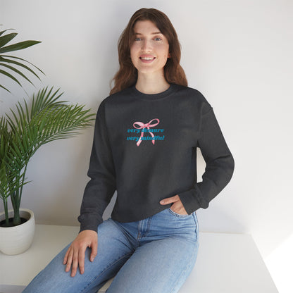 Very Demure, Very Mindful Print Sweatshirt – Cozy & Chic - Wolf Aura Co