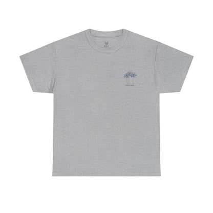 Palm Tree Print Cotton T-Shirt