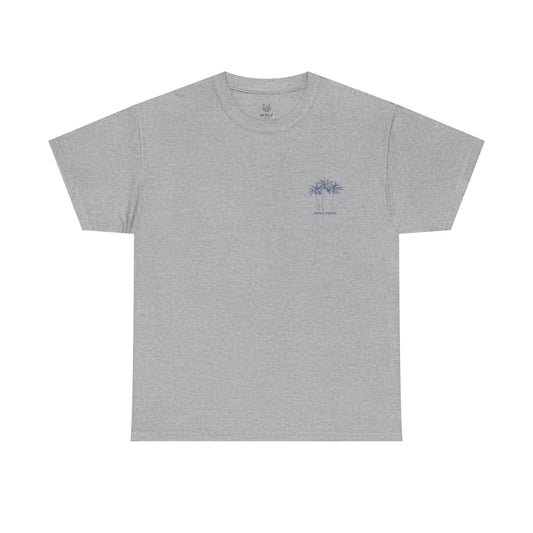 Palm Tree Print Cotton T-Shirt