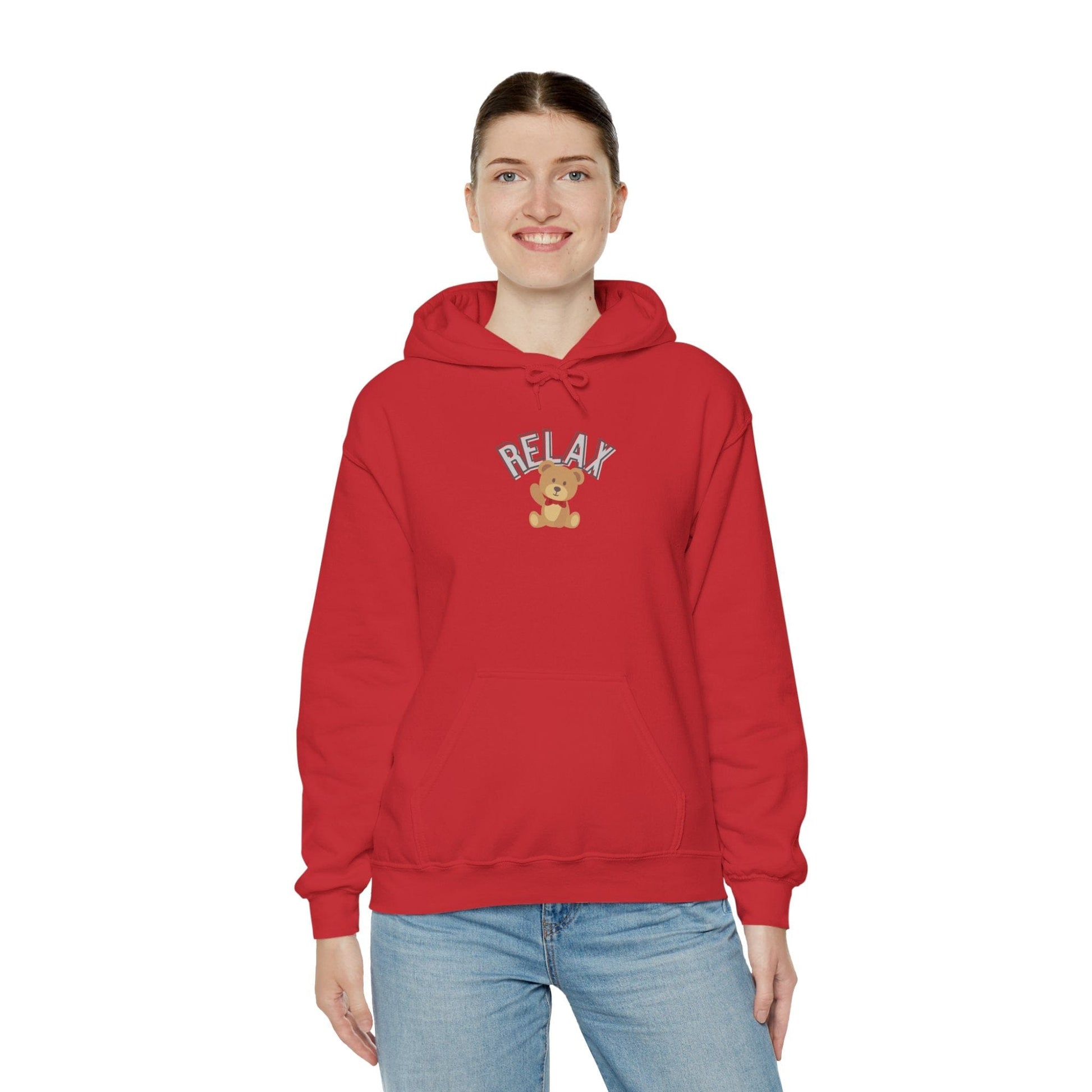 Teddy Bear Graphic Hoodie – Relaxation Sweatshirt for Men & Women - Wolf Aura Co