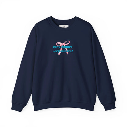 Cute Bow Cotton Sweatshirt – Casual Graphic Tee, Everyday Comfort, Gift for Her