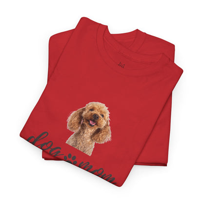 Dog Print Cotton T-Shirt – Cute Casual Tee for Dog Moms | Gift for Dog Lovers, Everyday Comfort, Pet Parent Apparel - Wolf Aura Co