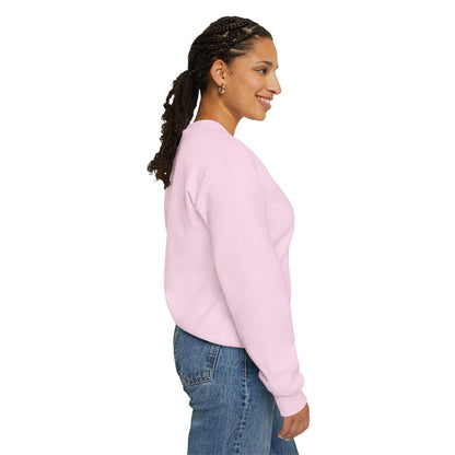 Pink Bow Crewneck Sweatshirt – “You Are Born to Be Loved” Graphic Pullover, Cozy Gift for Her, Birthday & Casual Wear - Wolf Aura Co