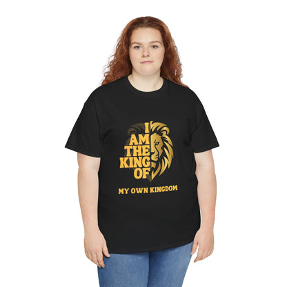 Lion Print Cotton T-Shirt – Fierce Graphic Tee, Casual Everyday Wear, Animal Lover Gift - Wolf Aura Co