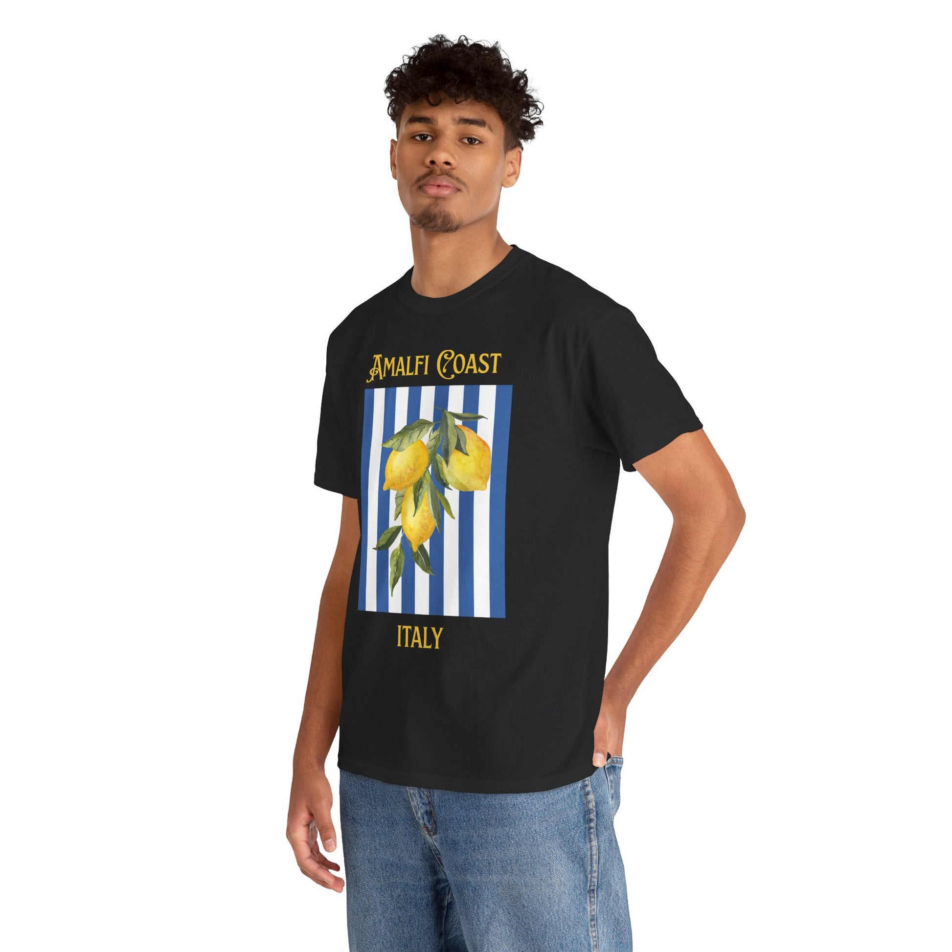 Unisex Amalfi Coast T-Shirt – Casual Coastal Graphic Tee - Wolf Aura Co