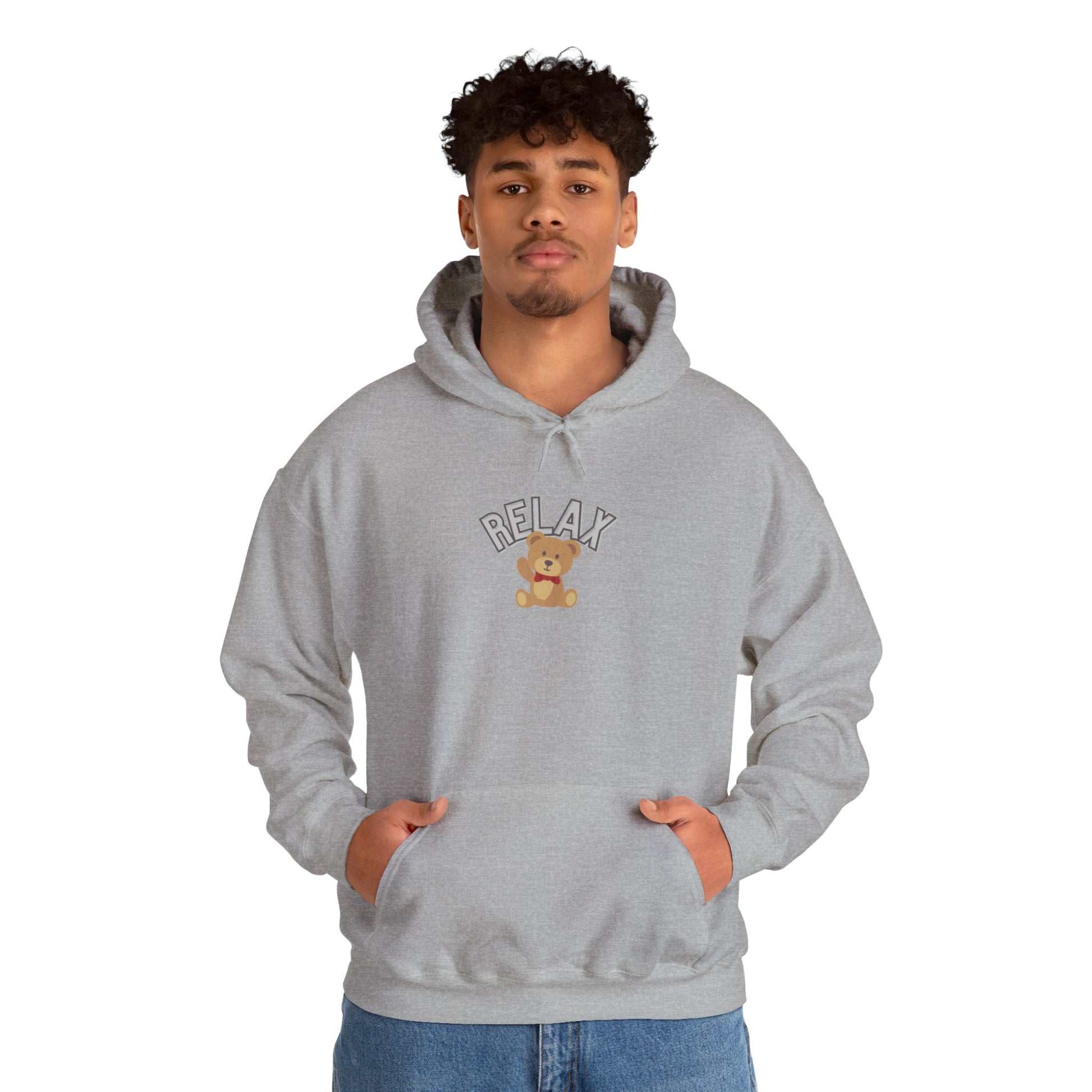 Teddy Bear Graphic Hoodie – Relaxation Sweatshirt for Men & Women - Wolf Aura Co