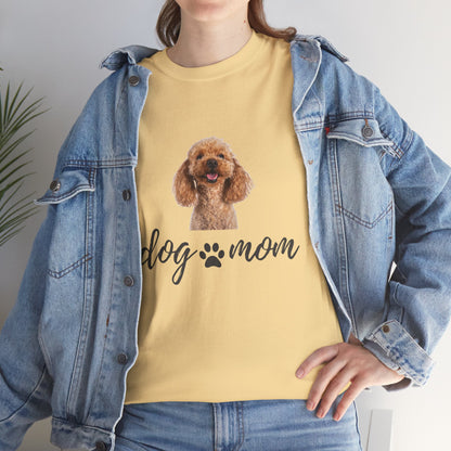 Dog Mom Cotton Tee – Casual &Comfy Gift for Pet Lovers | Wolf Aura
