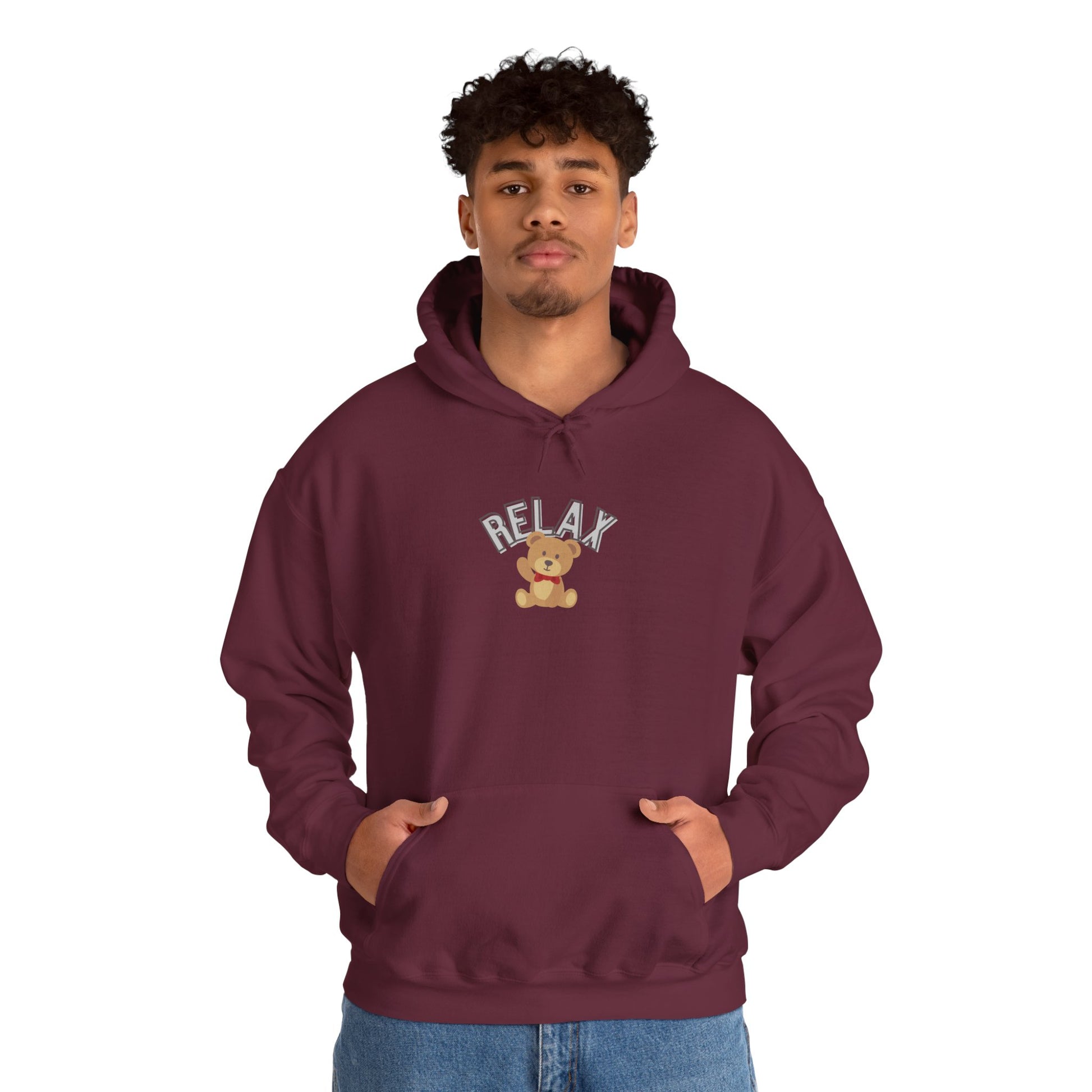 Teddy Bear Graphic Hoodie – Relaxation Sweatshirt for Men & Women - Wolf Aura Co