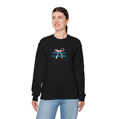 Very Demure, Very Mindful Print Sweatshirt – Cozy & Chic - Wolf Aura Co