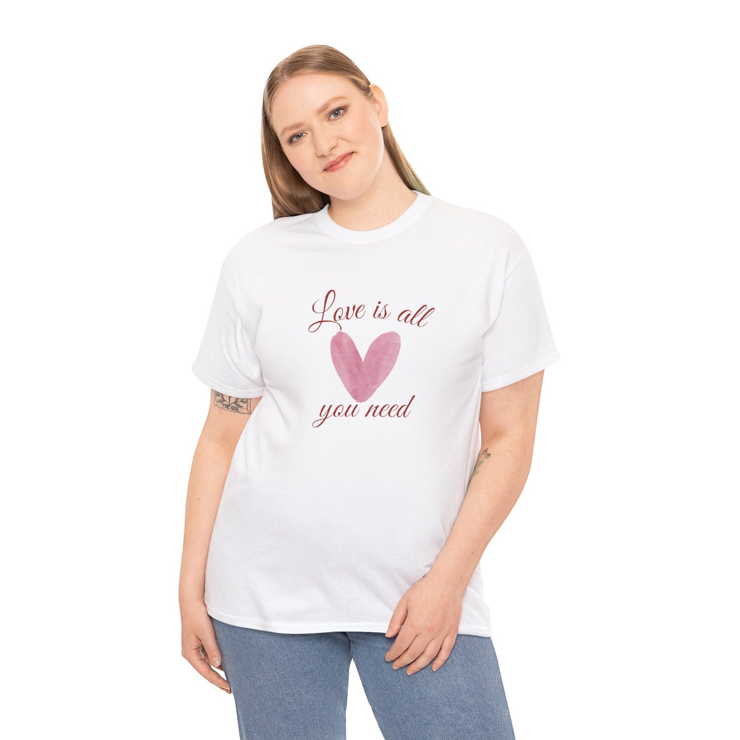 Love Is All You Need Heart Tee — Romantic Valentine’s Day T-Shirt