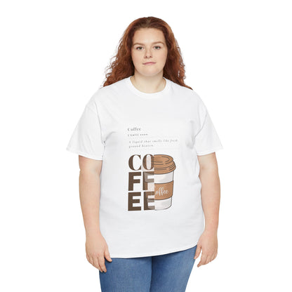 Fresh Brew Vibes Cotton T-Shirt – Casual Coffee Lovers Graphic Tee, Everyday Comfort, Barista Gift - Wolf Aura Co