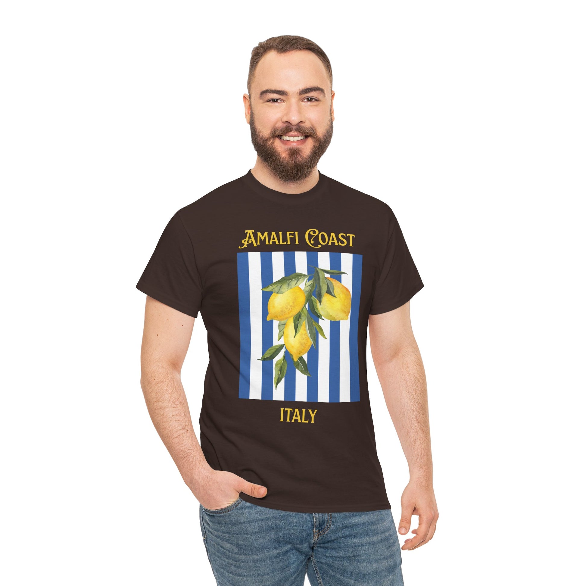 Unisex Amalfi Coast T-Shirt – Casual Coastal Graphic Tee - Wolf Aura Co