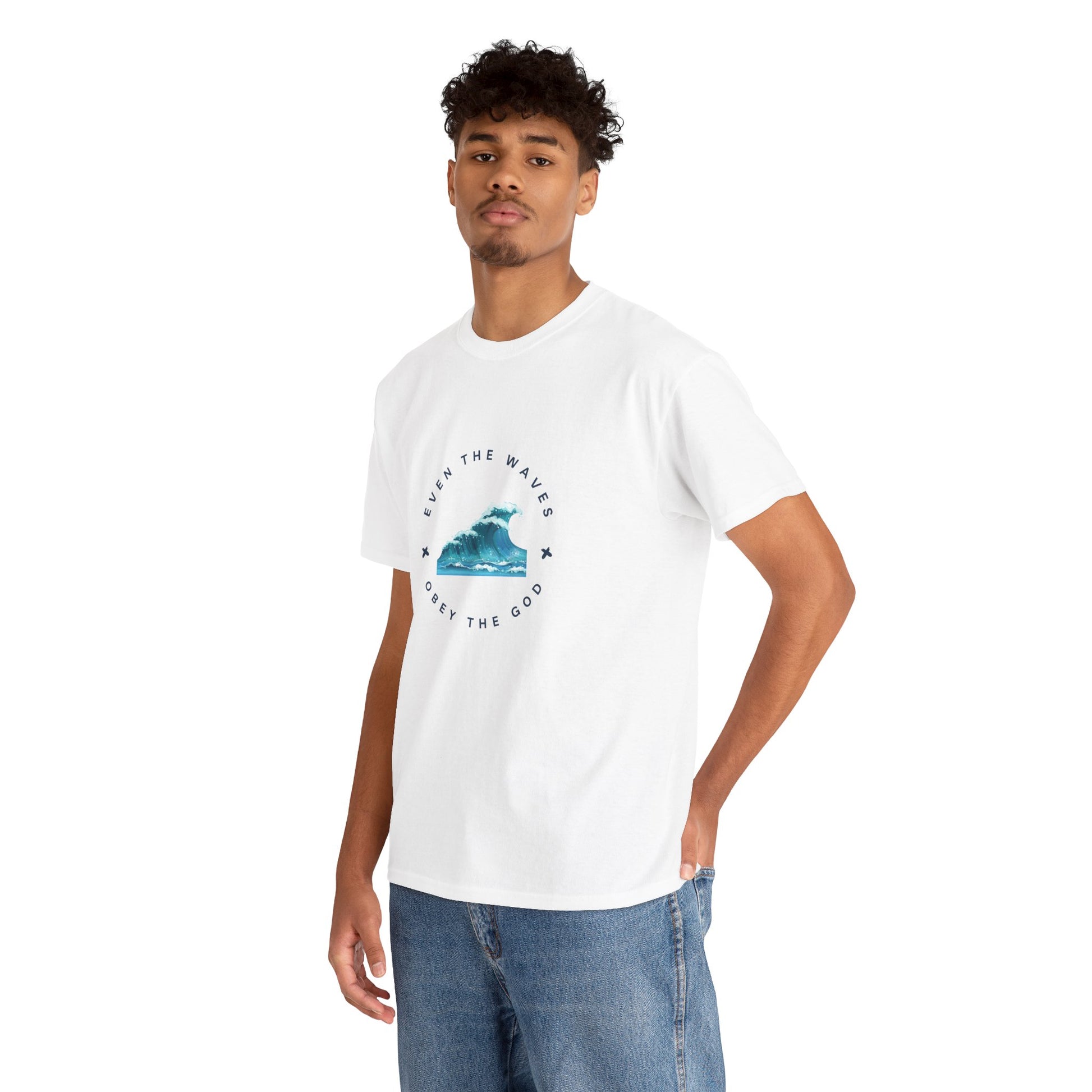 Wave Unisex Tee – Casual Cotton T-Shirt for Everyday Comfort - Wolf Aura Co