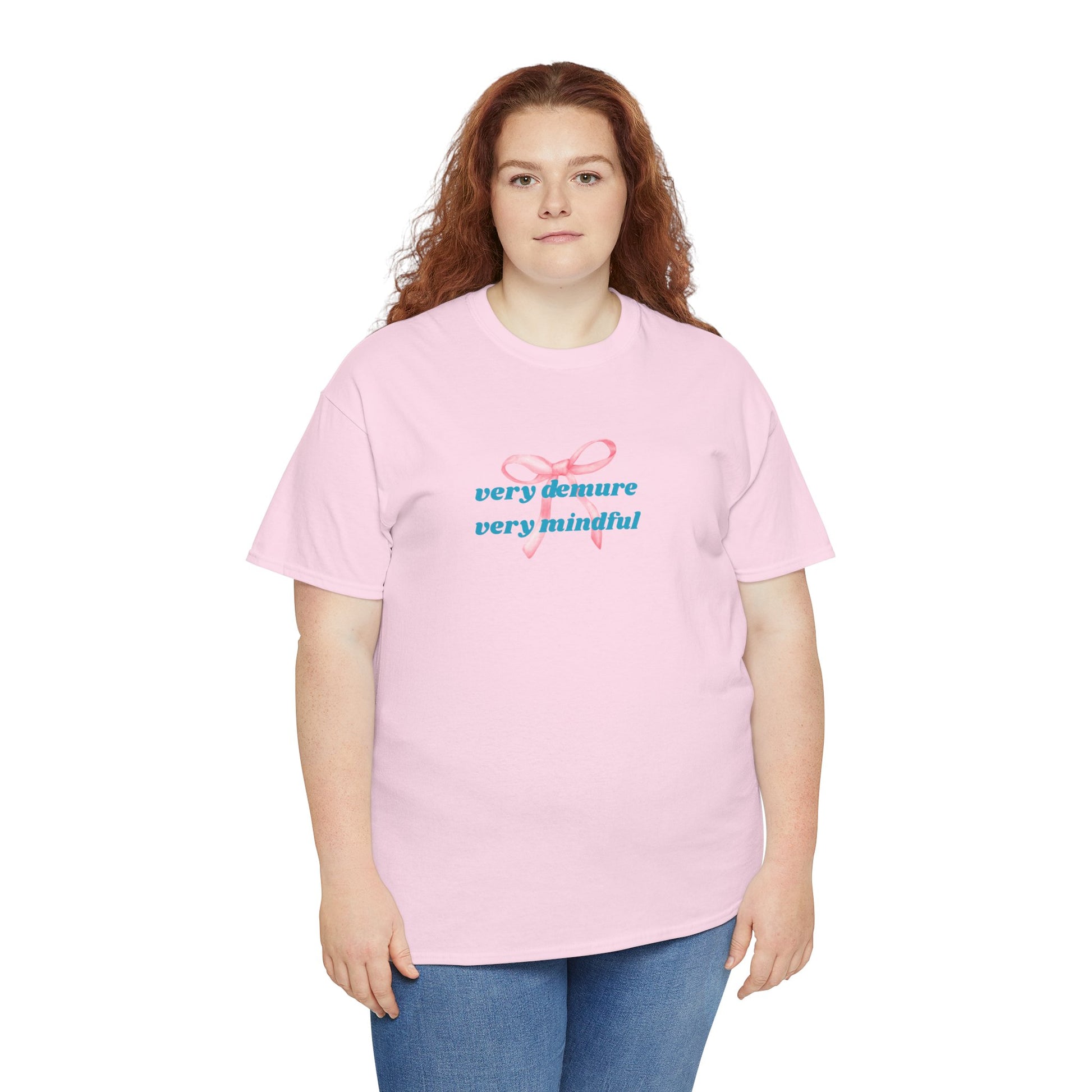 Very Demure, Very Mindful Print Tee – Cozy & Stylish - Wolf Aura Co