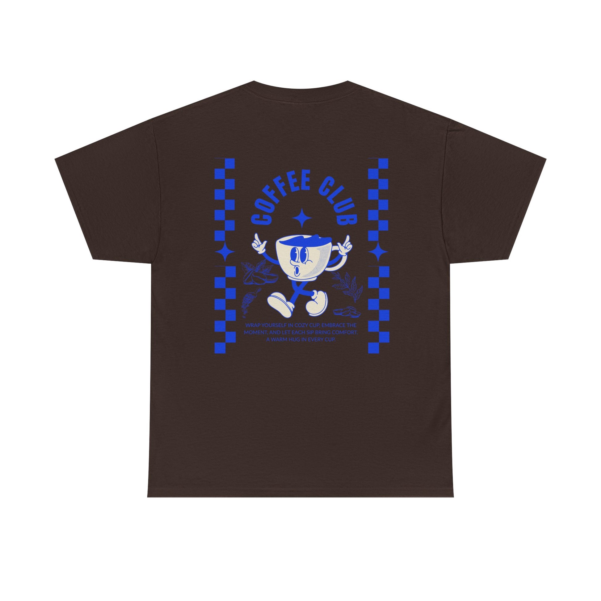 Coffee Club Cotton T-Shirt – Casual Graphic Tee, Coffee Lover Gift, Everyday Comfort - Wolf Aura Co