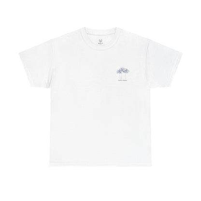 Palm Tree Print Cotton T-Shirt