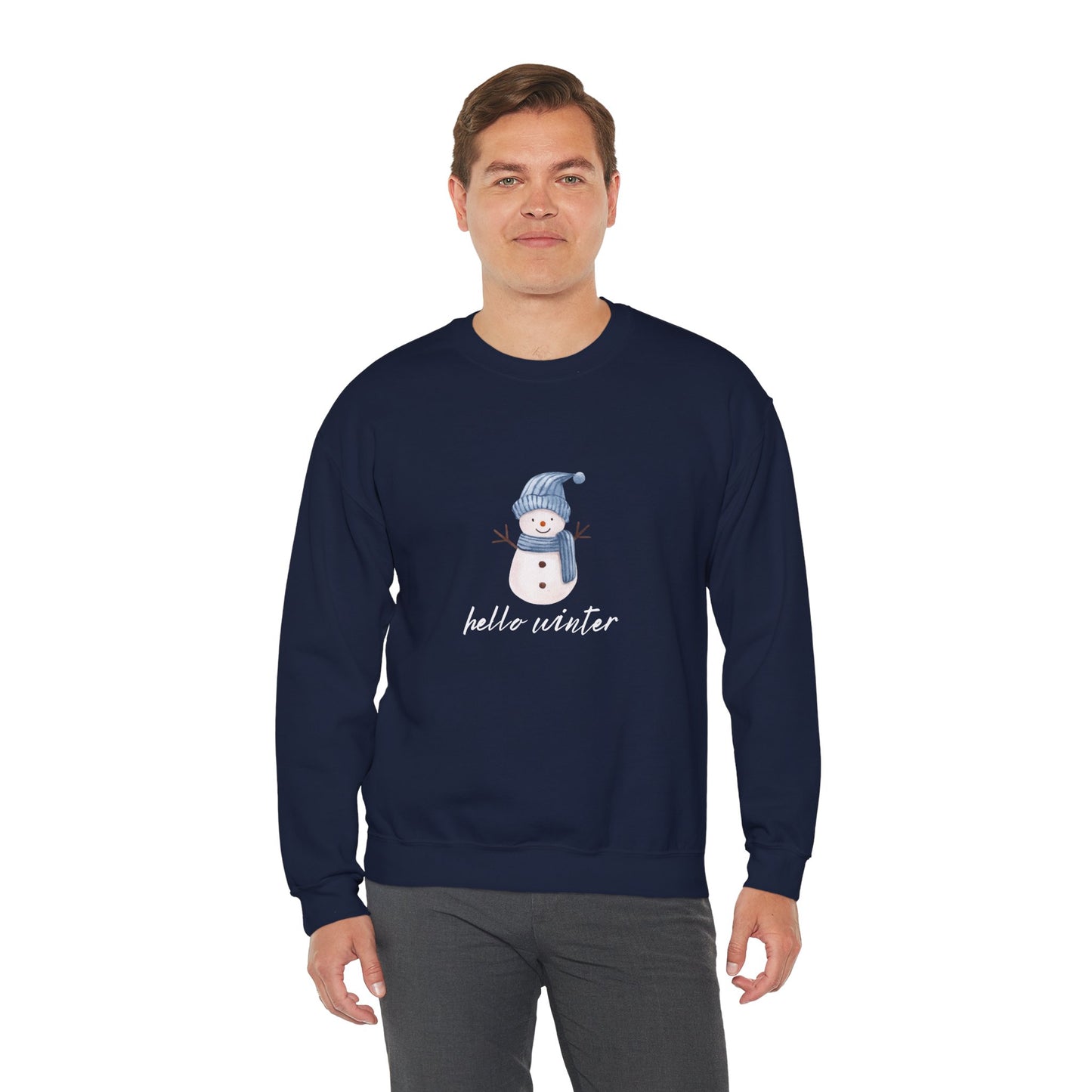 Let It Snow Sweatshirt – Cozy Winter Snowman Crewneck | Soft Cotton-Poly Winter Sweater