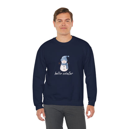 Let It Snow Sweatshirt – Cozy Winter Snowman Crewneck | Soft Cotton-Poly Winter Sweater