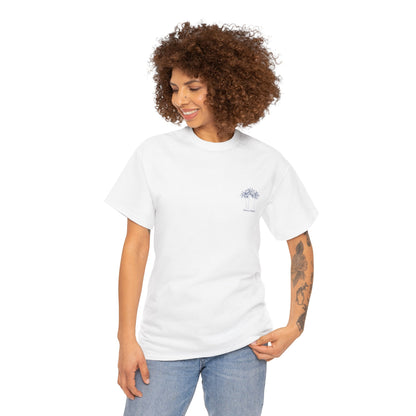Palm Tree Print Cotton T-Shirt