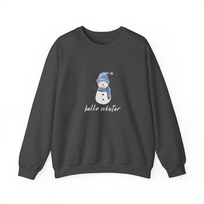 Let It Snow Sweatshirt – Cozy Winter Snowman Crewneck | Soft Cotton-Poly Winter Sweater