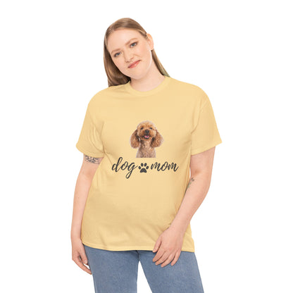 Dog Mom Cotton Tee – Casual &Comfy Gift for Pet Lovers | Wolf Aura