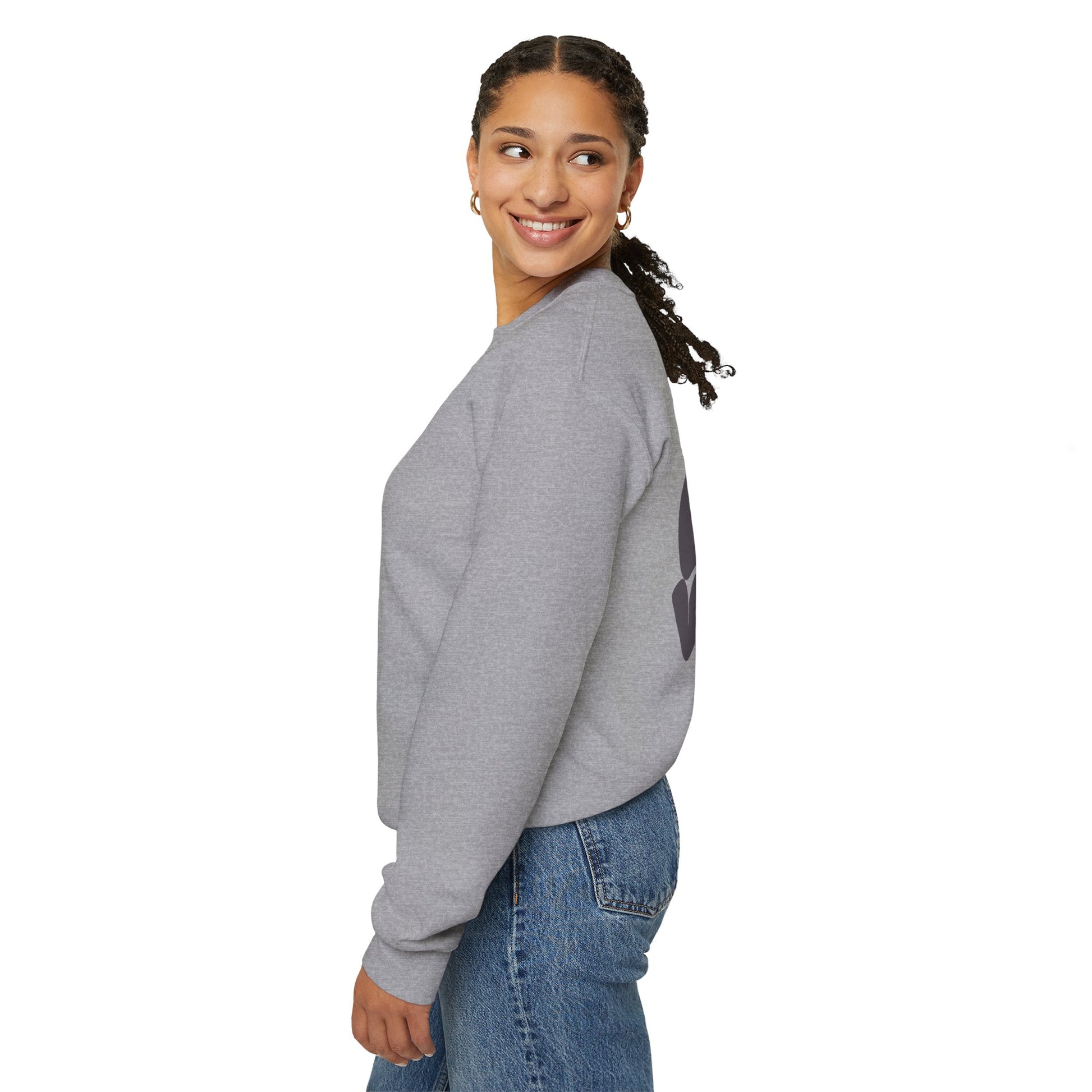Unisex Good Vibes Sweatshirt – Smiley Face Pullover Sweatshirt - Wolf Aura Co