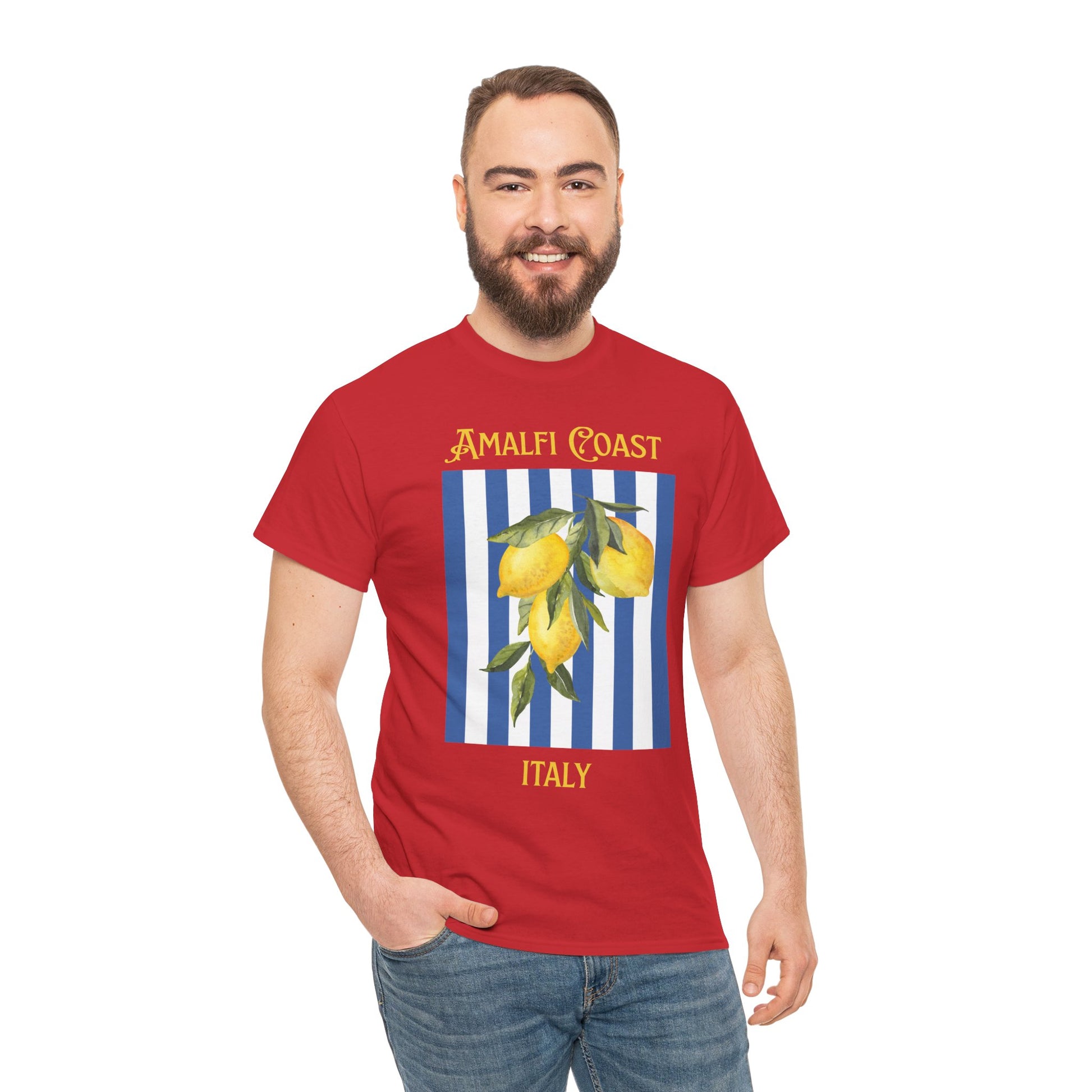 Unisex Amalfi Coast T-Shirt – Casual Coastal Graphic Tee - Wolf Aura Co