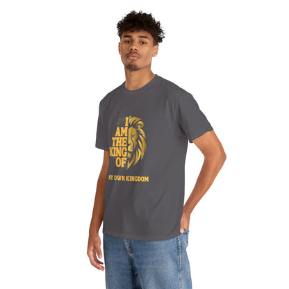 Lion Print Cotton T-Shirt – Fierce Graphic Tee, Casual Everyday Wear, Animal Lover Gift - Wolf Aura Co